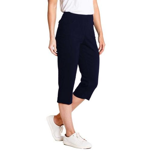 Women's Slimsation by Sport Haley Pull-on Solid Capri Golf Pants - Primary Image