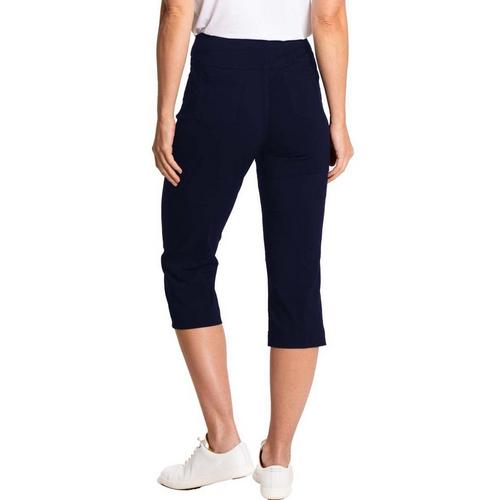 Women's Slimsation by Sport Haley Pull-on Solid Capri Golf Pants - Primary Image