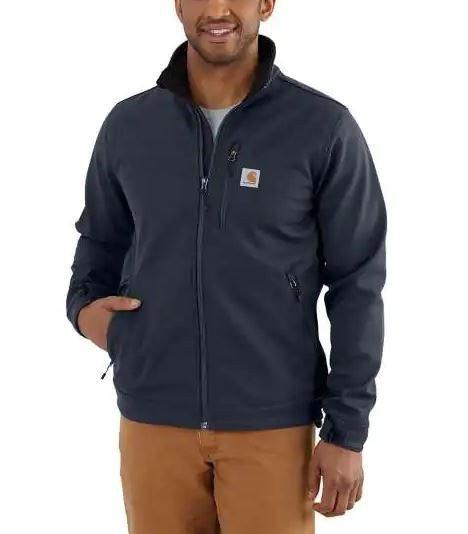 Men's Crowley Softshell Jacket, 90% Nylon/10% Spandex, 13.9oz, Navy, 2XL
