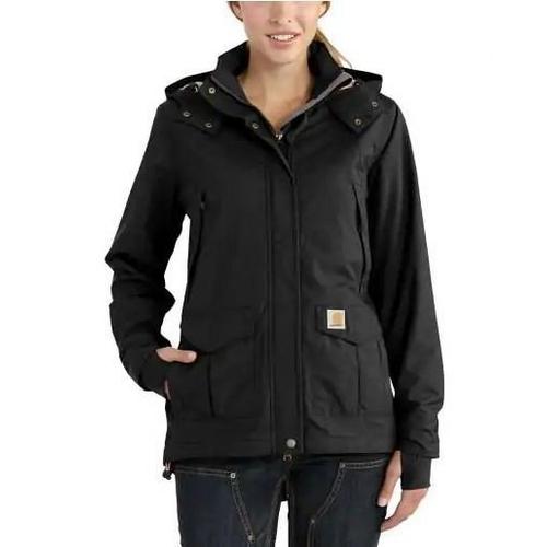 Women's Carhartt Shoreline Detachable Hood Rain Jacket - Primary Image