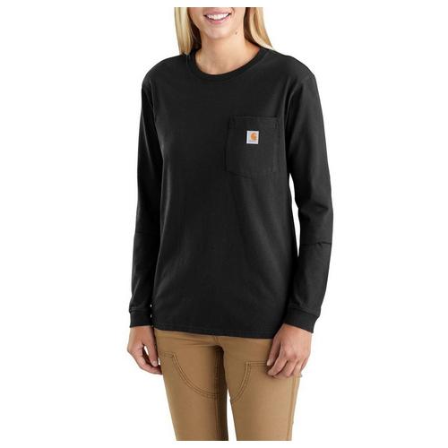 Women's Carhartt WK126 Workwear Pocket Long Sleeve T-Shirt - Primary Image