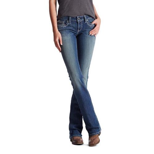 Women's Ariat Real Entwined Slim Fit Bootcut Long Jeans - Primary Image