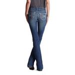 Women's Ariat Real Entwined Slim Fit Bootcut Long Jeans - Thumbnail 8 of 12