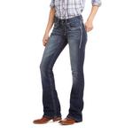 Women's Ariat Real Entwined Slim Fit Bootcut Long Jeans - Thumbnail 9 of 12