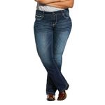 Women's Ariat Real Entwined Slim Fit Bootcut Long Jeans - Thumbnail 10 of 12