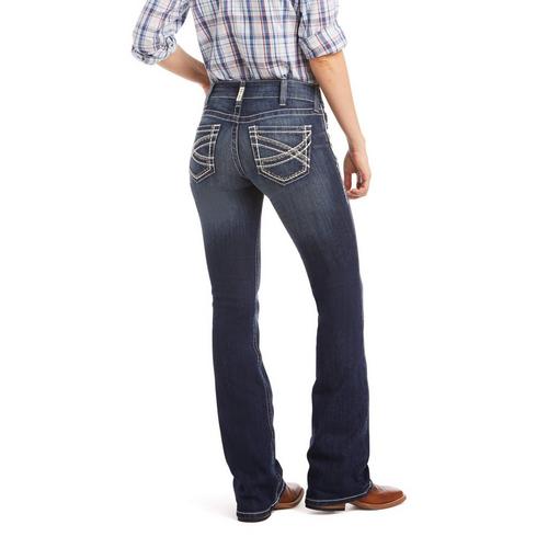 Women's Ariat Real Entwined Slim Fit Bootcut Long Jeans - Primary Image