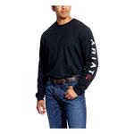Men's Ariat FR Roughneck Skull Logo Long Sleeve T-Shirt - Thumbnail 2 of 2
