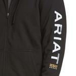 Men's Ariat Rebar All-Weather Full Zip Hoodie - Thumbnail 2 of 3