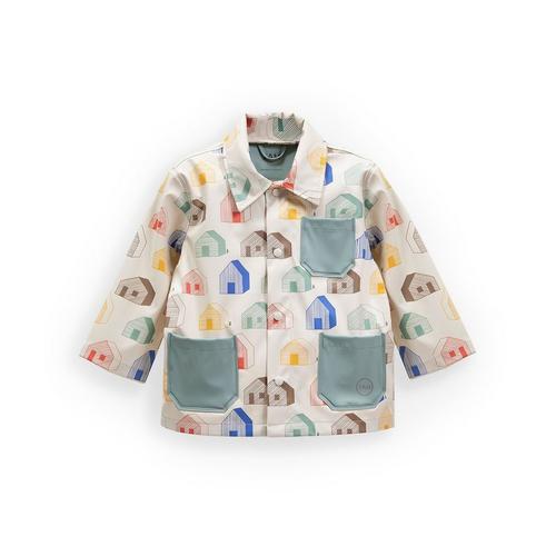 Toddler 7AM Pattern Worker Rain Jacket - Primary Image