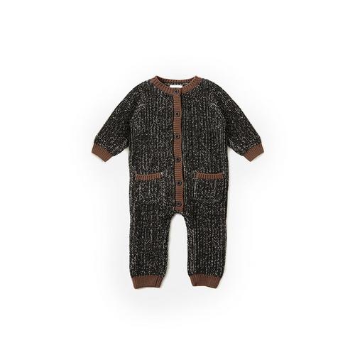 Baby 7AM Chunky Long Sleeve Romper - Primary Image