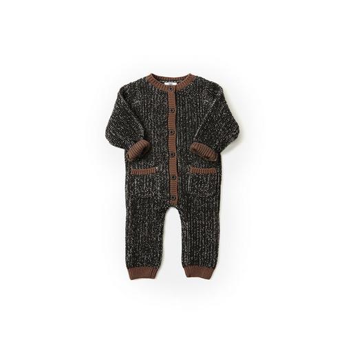 Baby 7AM Chunky Long Sleeve Romper - Primary Image