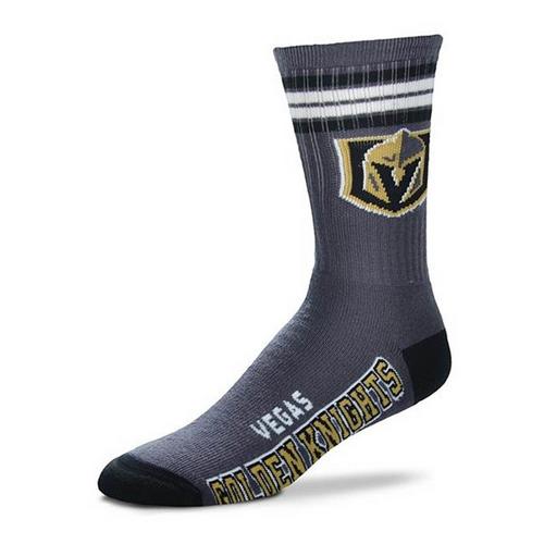 For Bare Feet Las Vegas Golden Knights 4 Stripe Deuce Crew Socks - Primary Image