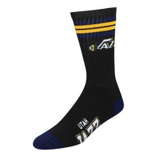For Bare Feet Utah Jazz 4 Stripe Deuce Crew Socks - Primary Image