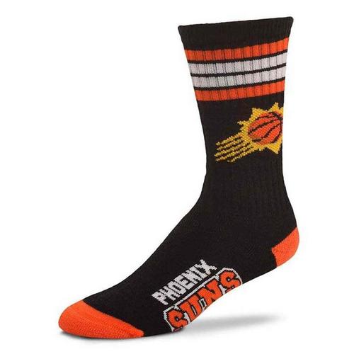 For Bare Feet Phoenix Suns 4 Stripe Deuce Crew Socks - Primary Image