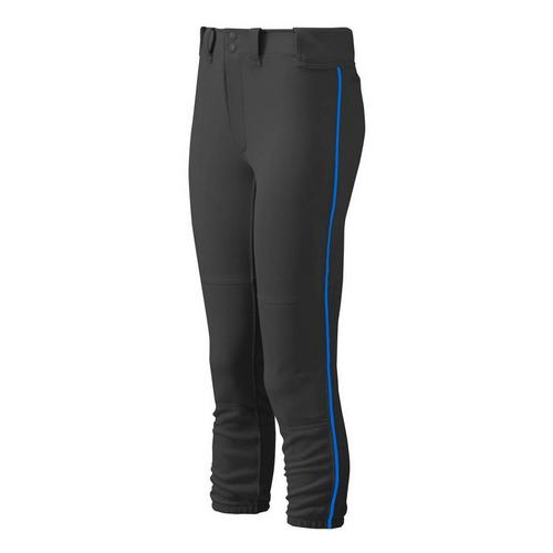 Youth Girls' Mizuno Belted Piped Softball Pants - Primary Image