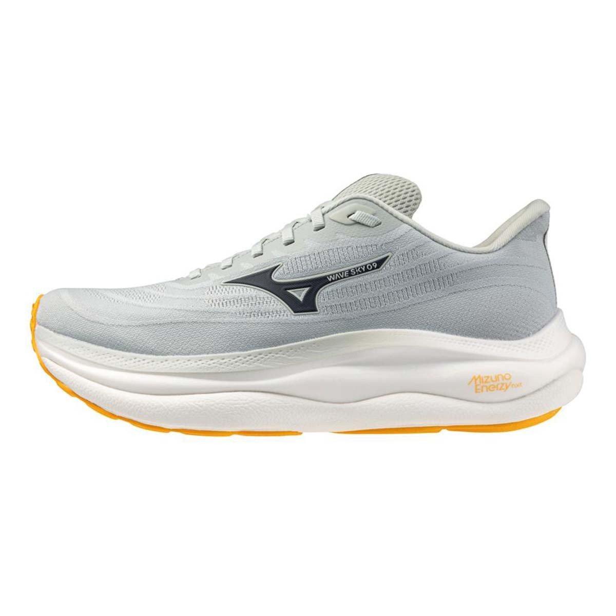Mizuno Mens Wave Sky 9 Wide - Running Shoes - Mercury / Baritone Blue Size 10.5