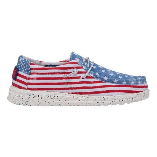 Little Kids' HEYDUDE Wally Patriotic Loafers - Primary Image