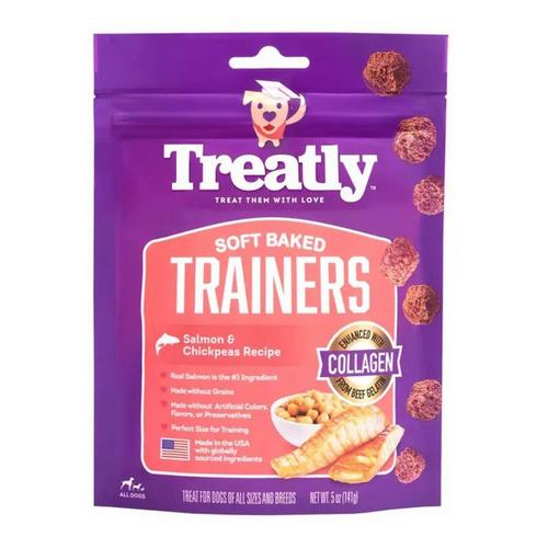 Treatly Soft Baked Salmon & Chickpeas Trainers Dog Treats - Primary Image