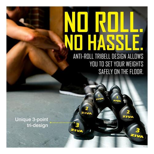 ZIVA RPU Tribell Dumbbells 2 Pc. Set - Primary Image