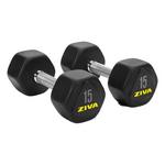 ZIVA Hexagon RPU Dumbbells 2 Pc. Set - Thumbnail 1 of 4
