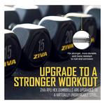 ZIVA Hexagon RPU Dumbbells 2 Pc. Set - Thumbnail 4 of 4