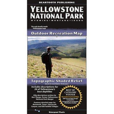 Beartooth Publishing Yellowstone National Park Topographic Map - Beartooth Publishing