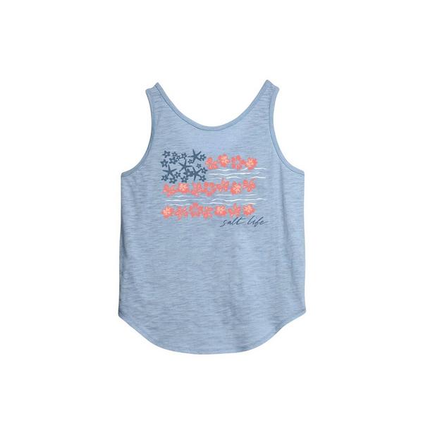 Women's Salt Life Coastal Glory Scoop Neck Tank Top XLarge Powder Blue