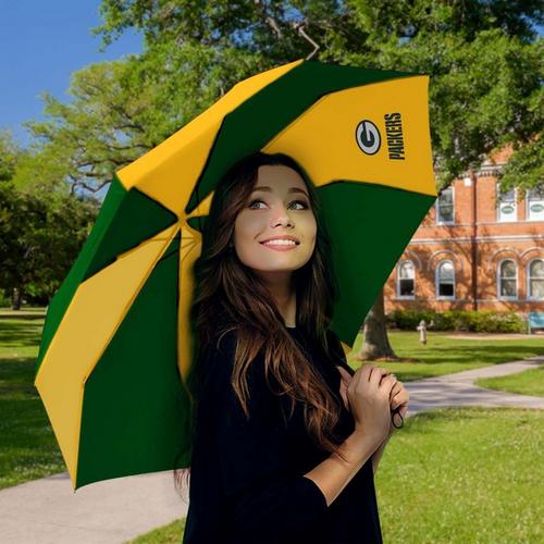 Wincraft Green Bay Packers Auto Folding Umbrella - Primary Image