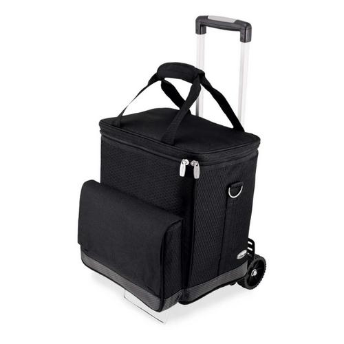 Picnic Time Cellar 6-Bottle Wine Carrier & Cooler Tote & Trolley - Primary Image