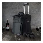 Picnic Time Cellar 6-Bottle Wine Carrier & Cooler Tote & Trolley - Thumbnail 6 of 6