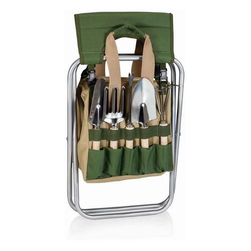 Picnic Time Gardener Folding Seat & Tools - Primary Image
