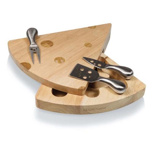 Picnic Time Swiss Cheese Cutting Board & Tools Set - Primary Image