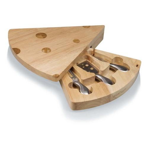 Picnic Time Swiss Cheese Cutting Board & Tools Set - Primary Image