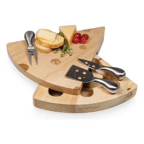 Picnic Time Swiss Cheese Cutting Board & Tools Set - Primary Image