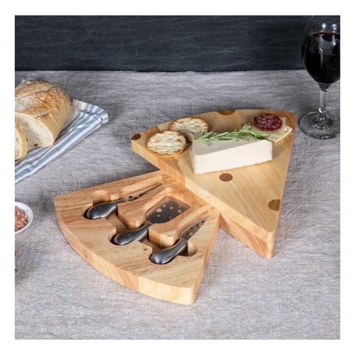 Picnic Time Swiss Cheese Cutting Board & Tools Set - Primary Image