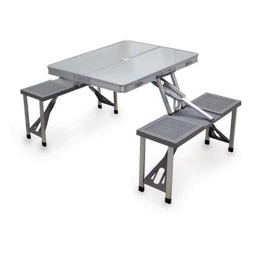 Picnic Time Aluminum Portable Folding Picnic Table & Seats - Primary Image