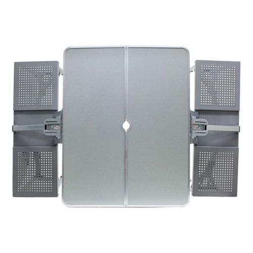 Picnic Time Aluminum Portable Folding Picnic Table & Seats - Primary Image