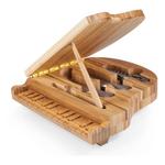 Picnic Time Piano Cheese Cutting Board & Tools Set - Thumbnail 1 of 5