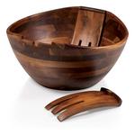 Picnic Time Mescolare Large Salad Bowl & Integrated Serving/Tossing Tools - Thumbnail 1 of 8