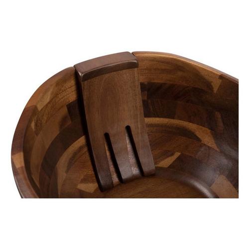 Picnic Time Mescolare Large Salad Bowl & Integrated Serving/Tossing Tools - Primary Image