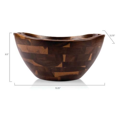 Picnic Time Mescolare Large Salad Bowl & Integrated Serving/Tossing Tools - Primary Image