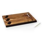 Picnic Time Delio Acacia Cheese Cutting Board & Tools Set - Thumbnail 1 of 6