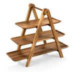 Picnic Time Collapsible 3 Tiered Serving Station - Thumbnail 1 of 8