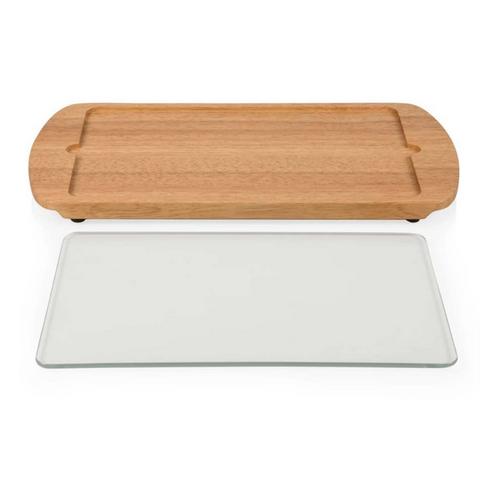 Picnic Time Billboard Glass Top Serving Tray - Primary Image