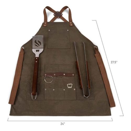 Picnic Time BBQ Apron & Tools & Bottle Opener - Primary Image