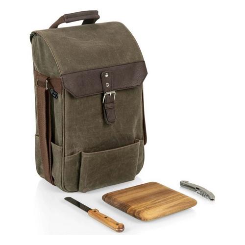 Picnic Time 2 Bottle Insulated Wine & Cheese Cooler Tote - Primary Image