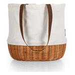 Picnic Time Coronado Canvas and Willow Basket Tote - Thumbnail 4 of 6