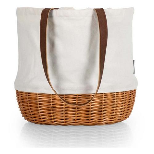 Picnic Time Coronado Canvas and Willow Basket Tote - Primary Image
