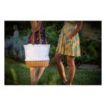 Picnic Time Coronado Canvas and Willow Basket Tote - Thumbnail 5 of 6