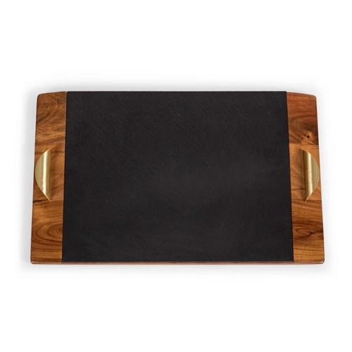 Picnic Time Covina Acacia and Slate Serving Tray - Primary Image